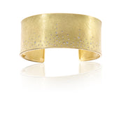 Todd Reed cuff bracelet in 18k yellow gold, and white brilliant cut diamonds (~.668ct)
